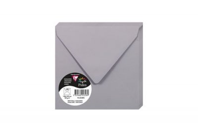 POLL Pack de 20 enveloppes en 140 x 140 mm Gris Koala