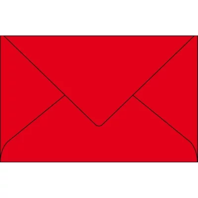 Pack de 20 enveloppes Pollen 90 x 140 mm Rouge groseille