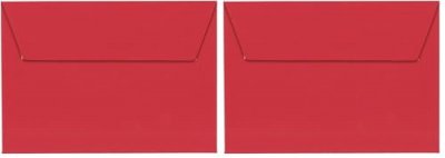 CLAIREFONTAINE Pack de 20 enveloppes Pollen C6 114 x 162 mm Rouge groseille