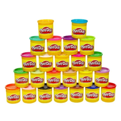 PLAY DOH Pack de 24 pots de p&acirc;te &agrave; modeler 