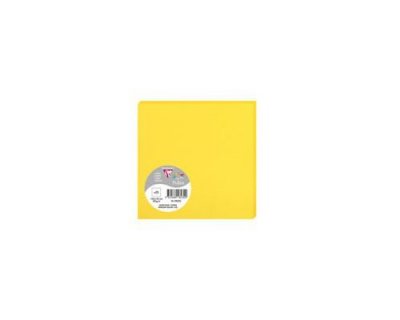 POLL Pack de 25 cartes en 135 x 135 mm Jaune
