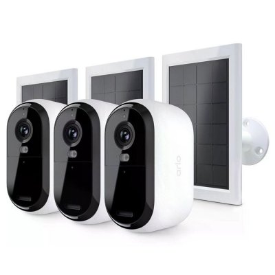 ARLO Pack de 3 Cam&eacute;ras de surveillance  Essential2 ext&eacute;rieur 2K Blanc