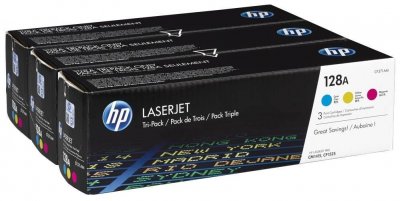 HP Pack de 3 Toner  CF371AM n&deg;128A - 3 couleurs