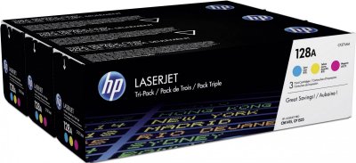 HP Pack de 3 Toner  CF371AM n&deg;128A - 3 couleurs