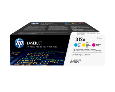 HP Pack de 3 Toner  CF440AM n&deg;312A - 3 couleurs