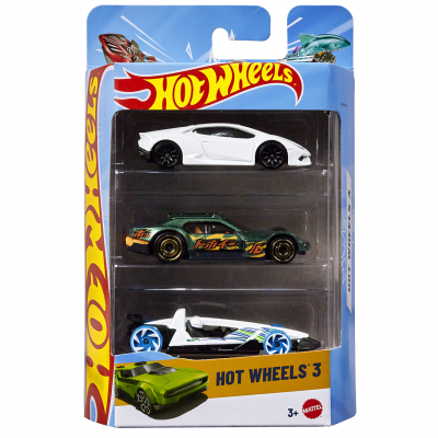 MATTEL Pack de 3 voitures Hot Wheels 