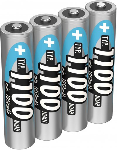 ANSMANN Pack de 4 accu  AAA Micro 1100mAH maxE+