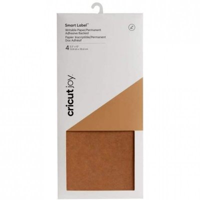 CRICUT Pack de 4 feuilles  Joy Smart Label 13,9 x 30,4 cm Marron kraft
