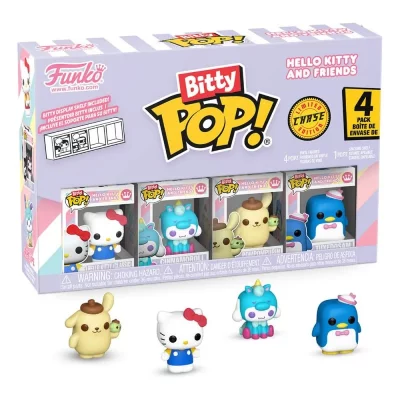 FUNKO Pack de 4 figurines Bitty Pop Hello Kitty Sanrio 