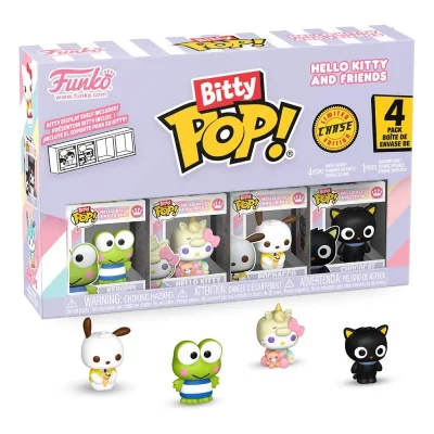 FUNKO Pack de 4 Figurines  Bitty Pop Hello Kitty and Friends Keroppi 