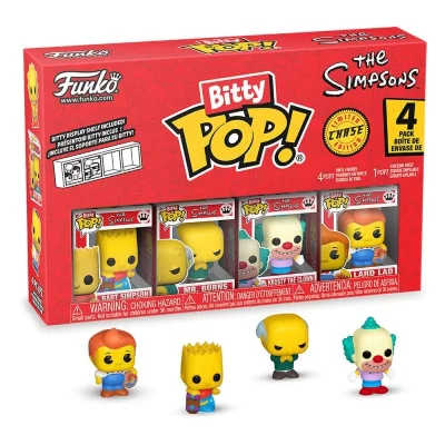 FUNKO Pack de 4 figurines  Bitty Pop Simpsons Bart 
