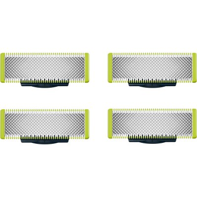 PHILIPS Pack de 4 lames rempla&ccedil;ables  OneBlade QP240/50 Vert et Argent