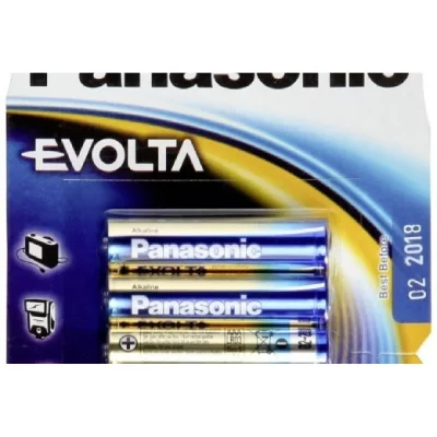 PANASONIC Pack de 4 piles AAA  Evolta LR03 1.5 V 