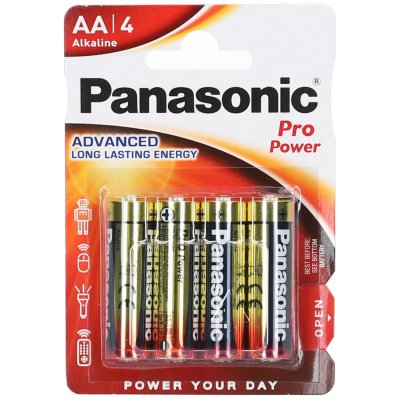 PANASONIC Pack de 4 piles  Pro Power AA-LR6 