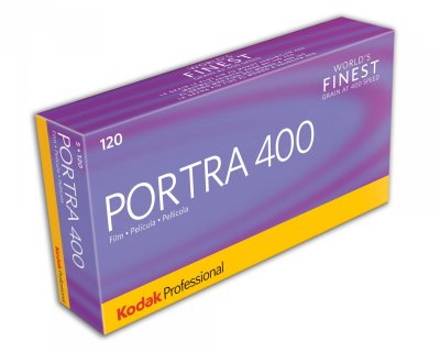 KODAK Pack de 5 films couleur  Portra 400 120 x 5 