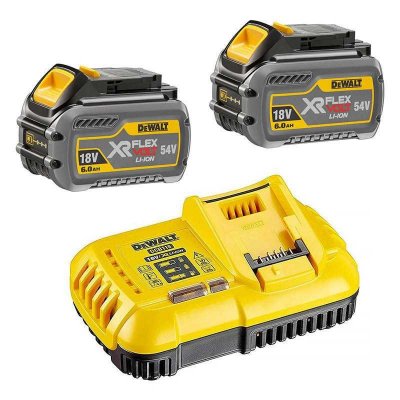 DEWALT Pack de d&eacute;marrage  flexvolt - 2 batteries 6.0Ah 54V - DCB118T2