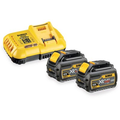 DEWALT Pack de d&eacute;marrage  flexvolt - 2 batteries 6.0Ah 54V - DCB118T2