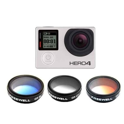 FREEWELL Pack De Filtres Gradu&eacute;s Pour Cam&eacute;ra Gopro Hero 4