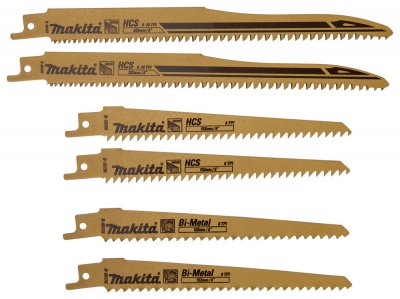 MAKITA Pack de lames de scie sabre 228 mm pour m&eacute;tal (6 pcs) -  B-44448