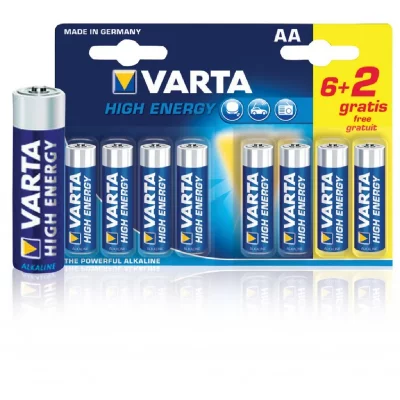 VARTA Pack de piles Longlife AA/L06 (6+2 gratuites) -  - 4906121428 