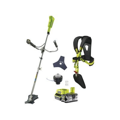 RYOBI Pack d&eacute;broussailleuse 18V OnePlus OBC1820B - 1 batterie 4.0Ah - 1 chargeur 2.0Ah RC18120-140