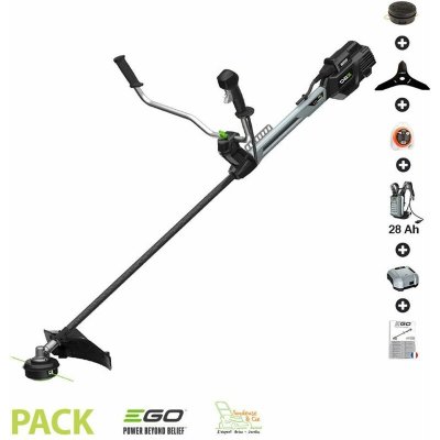 EGO POWER+ Pack d&eacute;broussailleuse PRO batterie dorsale 28Ah arbre carbone Egopower BCX3800E
