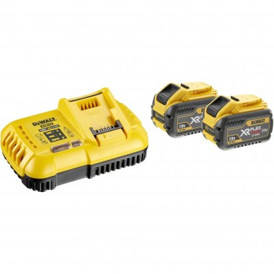 DEWALT Pack  DCB118X2 (Chargeur et 2 Batteries 9,0 Ah / 54 V) 