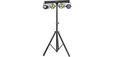 IBIZA LIGHT Pack &eacute;clairage: 1 support + 2 projecteurs PAR RGBW + 2 Moon Flower DJLIGHT60