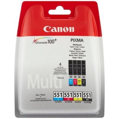 CANON Pack &eacute;co Cartouche d'encre  CLI-521 BK/C/M/Y + papiers photo