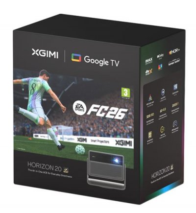 XGIMI Pack Edition sp&eacute;ciale Horizon 20 Pro Grands Matchs Gris et Noir + Jeu EA SPORTS FC 26 offert