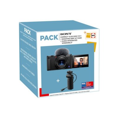 SONY Pack Fnac Appareil photo compact pour Vlogging  ZV-1 + Poign&eacute;e 