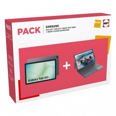 SAMSUNG Pack Galaxy Tab A11+ 11"" 128 Go Gris + Book Cover Keyboard