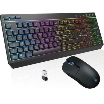 THE G LAB Pack gamer sans fil - THE G-LAB - COMBO TUNGSTEN EX - Clavier + souris - 32 macros configurables