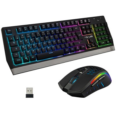 THE G LAB Pack Gaming Sans Fil The G-lab Tungsten Clavier + Souris