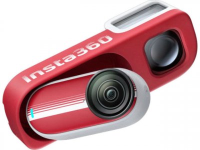 INSTA360 Pack Go 3S Retro Edition Speciale Classic 128 Go Rouge