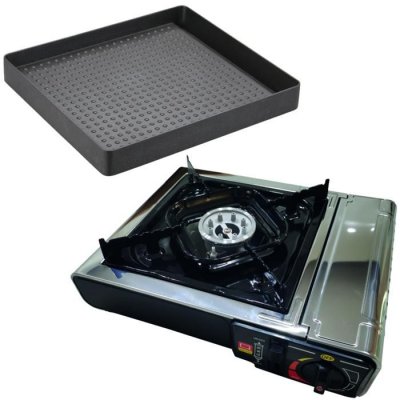 INCASA PACK  R&eacute;chaud &agrave; Gaz Portable + Grill pour r&eacute;chaud - Camping