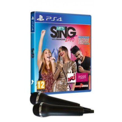 Pack Let's Sing 2016 Hits Fran&ccedil;ais PS4 et 2 Micros