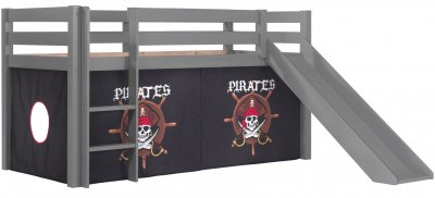 VIPACK Pack - lit enfant toboggan & tente ""pino pirates ii"" gris