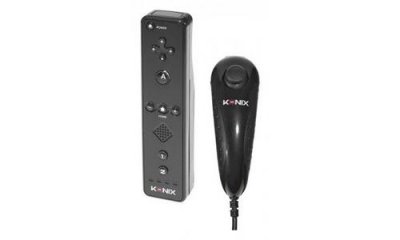 INNELEC Pack manette Konix pour Wii et Wii U - Noir