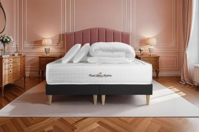 ROYAL PALACE BEDDING Pack matelas 180x200 double sommiers oreiller couette