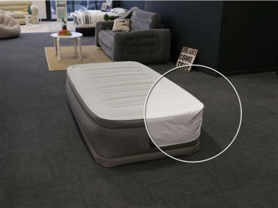 Pack matelas gonflable PremAire 1 1 place Intex + Drap housse