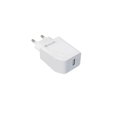 MUVIT Pack  For Change Chargeur + C&acirc;ble USB-C 1.2m Blanc 