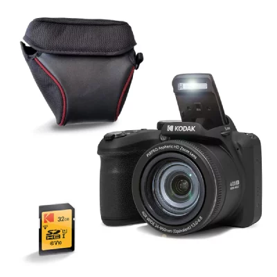 KODAK Pack Photo Bridge AZ405 Noir : Zoom Optique 40x + Housse + Carte SD 32Go