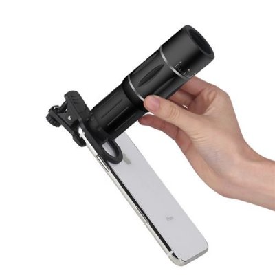 GENERIQUE Pack Photo pour Smartphone (Objectif Zoom x18 + Mini Trepied + Telecommande) Universel Pochette
