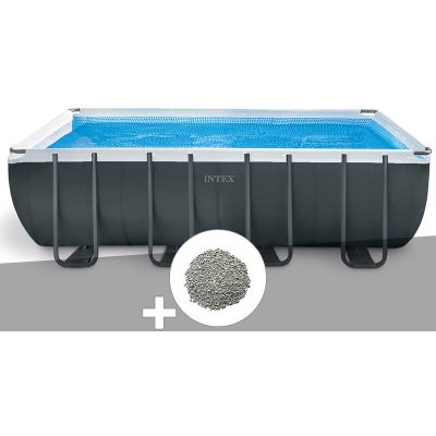 Pack piscine tubulaire Ultra XTR Frame rectangulaire 5,49 x 2,74 x 1,32 m + 10 kg de z&eacute;olite