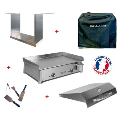 PLANCHAELEC Pack plancha &eacute;lectrique ANTHEA E650 + Meuble simple - MIRICHAUD 