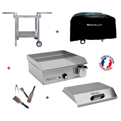 PLANCHAELEC Pack plancha &eacute;lectrique NEO E420 + Chariot + accessoires - MIRICHAUD 