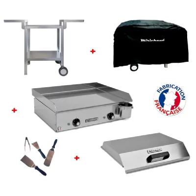 PLANCHAELEC Pack plancha &eacute;lectrique NEO E530 + Chariot + accessoires - MIRICHAUD 