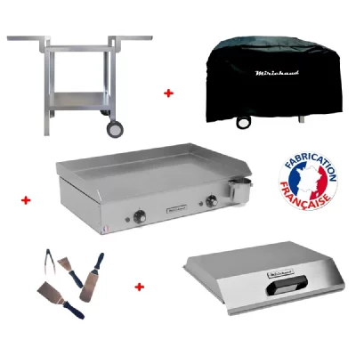 PLANCHAELEC Pack plancha &eacute;lectrique NEO E650 + Chariot + accessoires - MIRICHAUD 