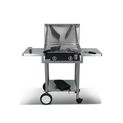 PLANCHAELEC Pack plancha &eacute;lectrique  LUX 600 CARBON - CHARIOT MONCEAU 